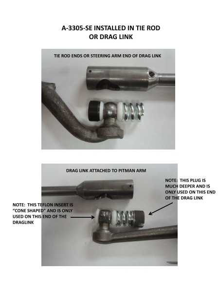 Rep. Satz für Sprustange und Schubstange mit Teflonschalen